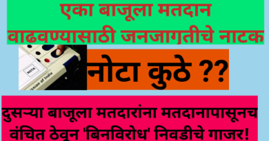 एका बाजूला मतदान वाढवण्यासाठी जनजागृतीचे नाटक, दुसऱ्या बाजूला मतदारांना मतदानापासूनच वंचित ठेवून ‘बिनविरोध’ निवडीचे गाजर!