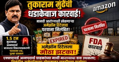 तुकाराम मुंढेंची धडाकेबाज कारवाई; मानवी आरोग्याशी खेळणाऱ्या अमेझॉन रिटेलचा परवाना निलंबित!